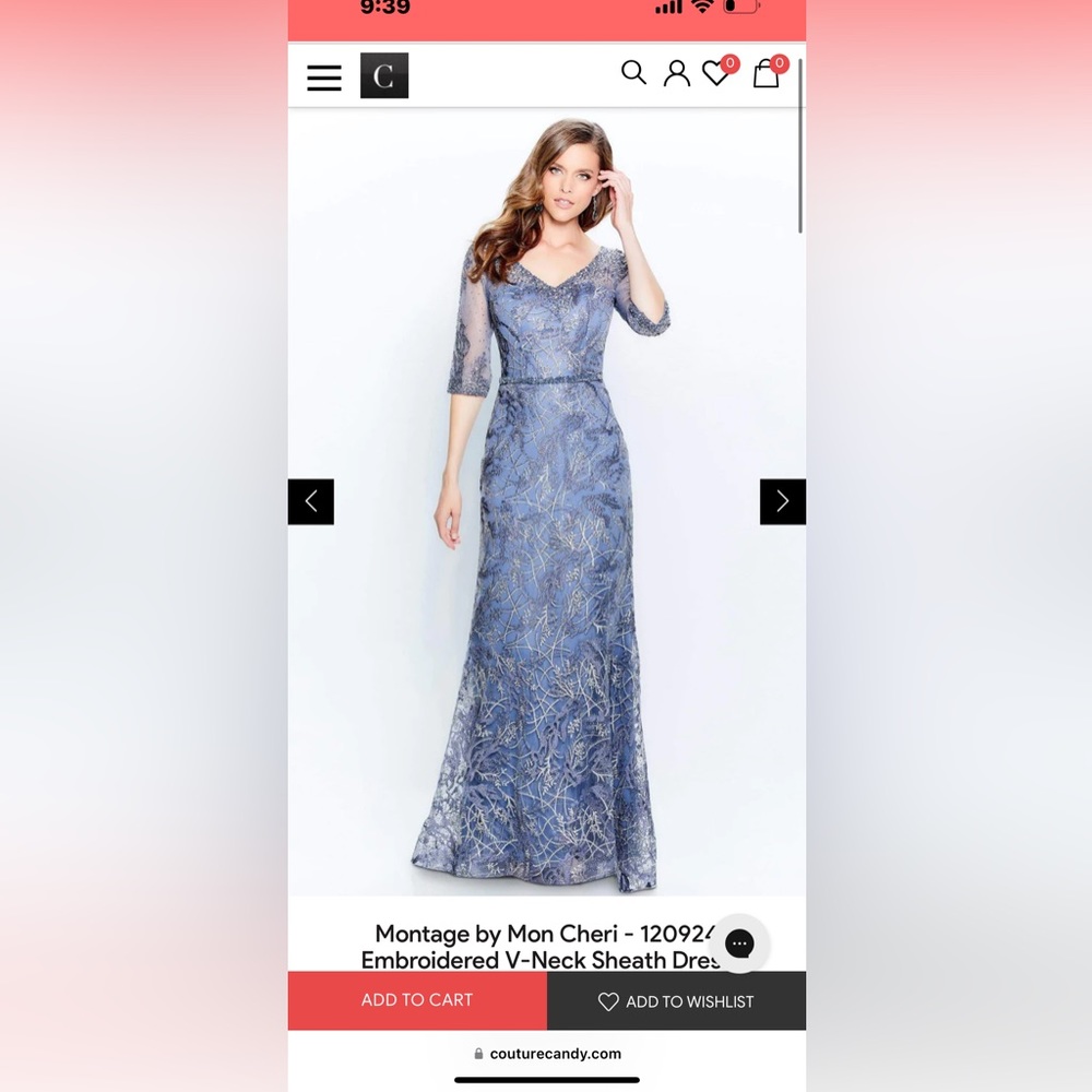 Mon Cherie special occasion dress.